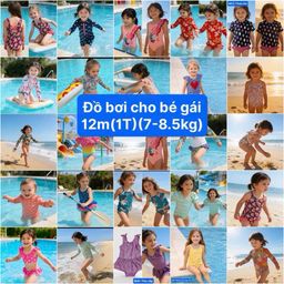 [Sale lẻ size] 12m(1tuổi)(7-8.5kg) Đồ bơi bé gái , đồ mùa hè cho bé lẻ size giá tốt