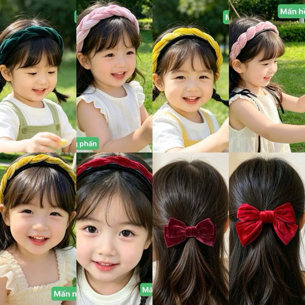 [Kho Mỹ Đình] Phụ kiện kẹp tóc, bờm, mấn xinh cho bé gái