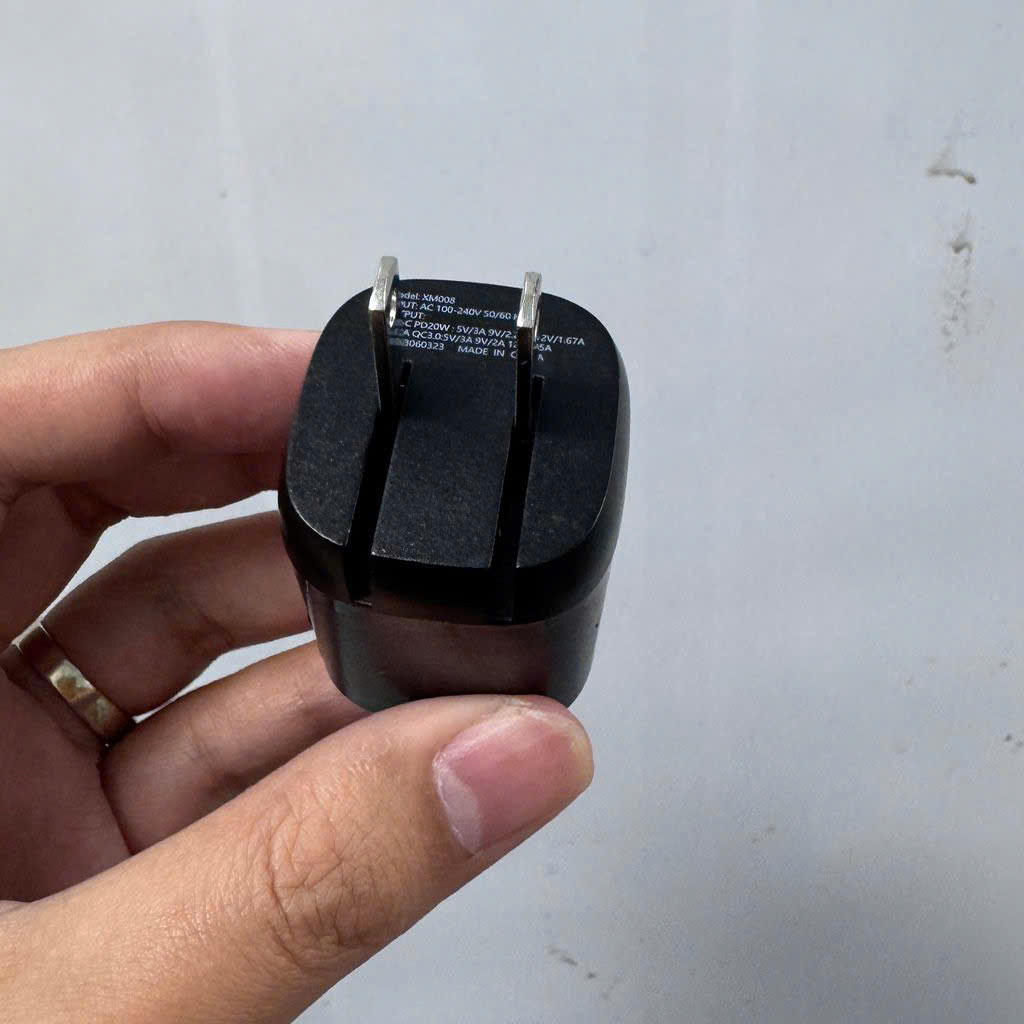 [Kho Mỹ Đình] Củ sạc nhanh 20w, công nghệ GaN, 2 cổng sạc A & C , chân gập XM008 ( ko hộp ) 