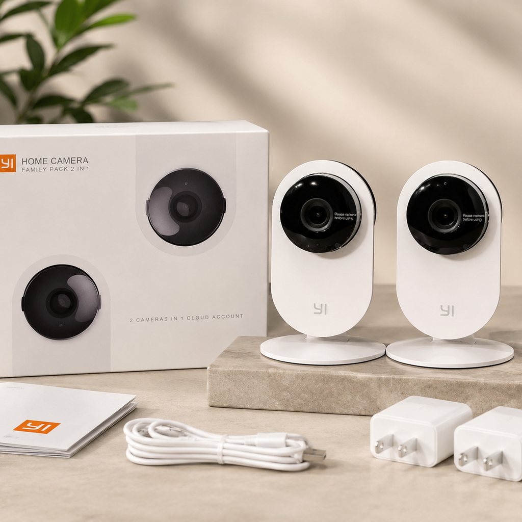 Bộ 2 chiếc Camera an ninh Xiaomi Yi 720p Home Camera, bản quốc tế