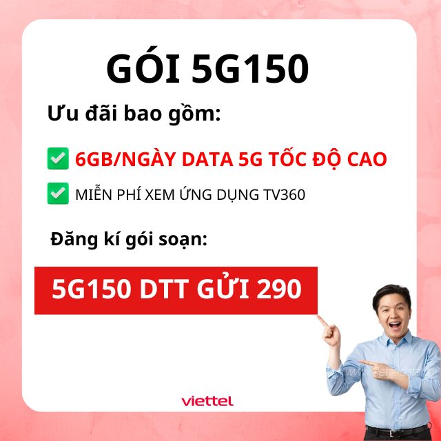 12 tháng gói 150k sim trả trước Viettel