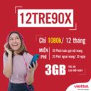 VIETTEL 12TRE90X 3GB/NGÀY + FREE GỌI