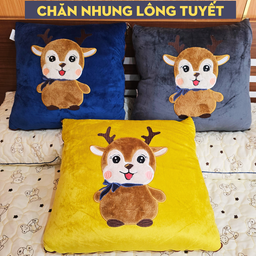 Chăn nhung lông tuyết gấp gọn, cực ấm
