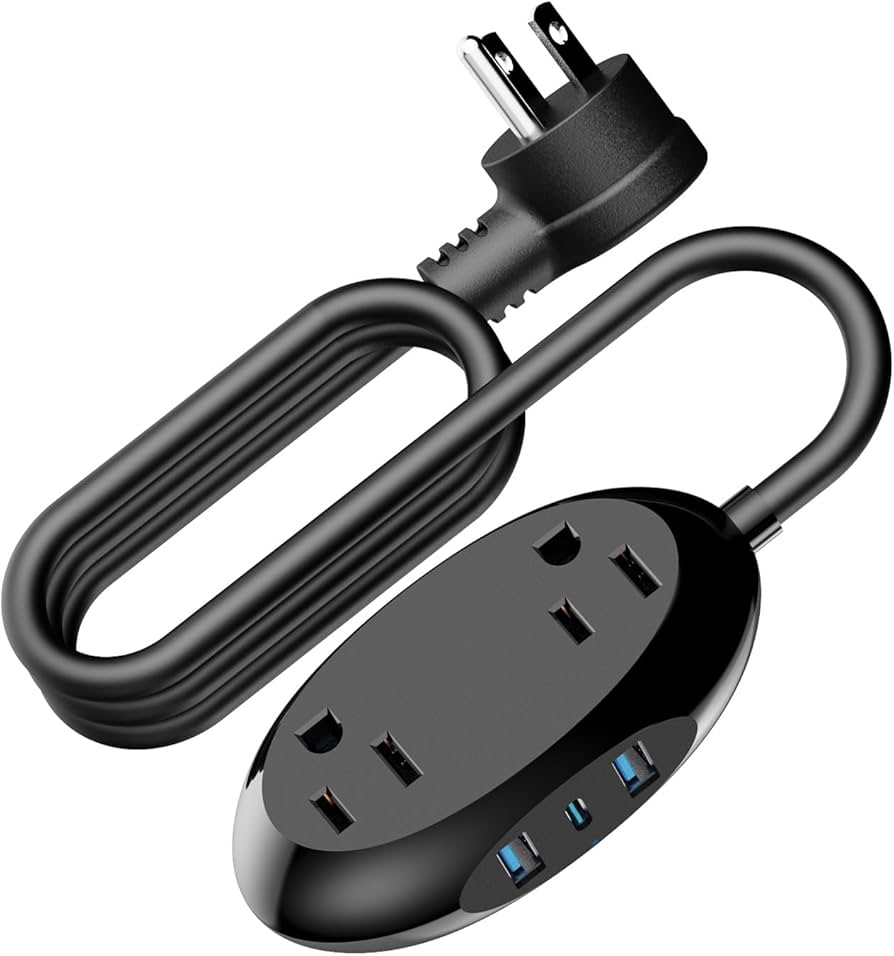 Ổ cắm điện đa năng Meauvan US06 (hàng Amazon Mỹ ), 2 ổ 220V , 2 USB-A + 1 USB-C