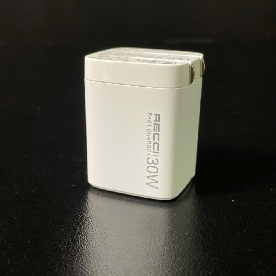 Củ sạc nhanh 30W hãng RECCI RCT-P40C, 2 cổng sạc A+C - Ảnh 7