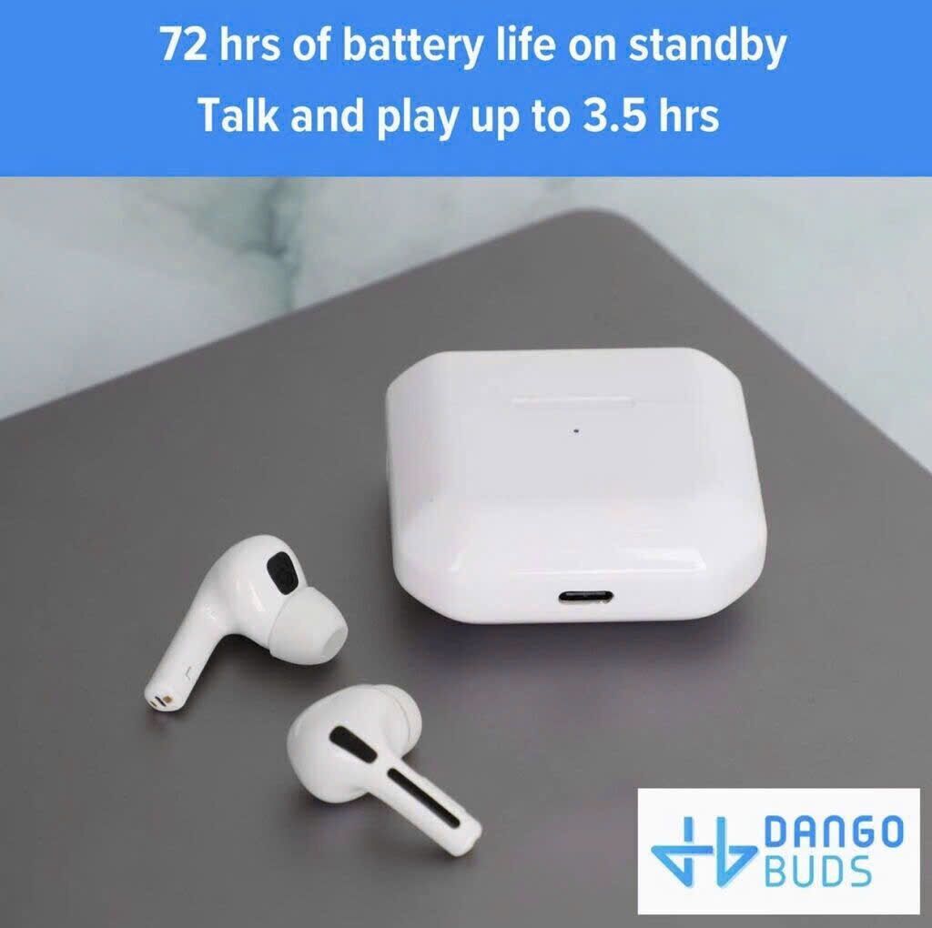 Tai Nghe TWS DANGOBUDS, chống ồn chủ động ANC, Bluetooth 5.0, sạc ko dây - Ảnh 4