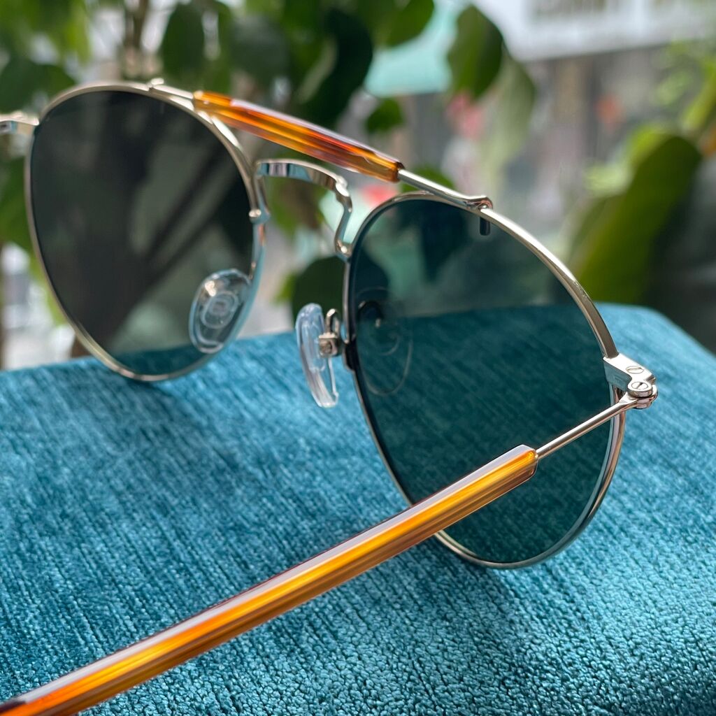 Kính mát PRINCE 608467 Sunglasses gọng vàng (không hộp) - Ảnh 9