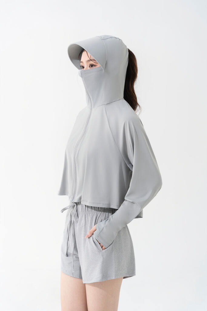 Áo Chống Nắng TOGETHER dáng ngắn cánh dơi,vải CoolTouch mát lạnh, co giãn,chống UV UPF50+ - Ảnh 8