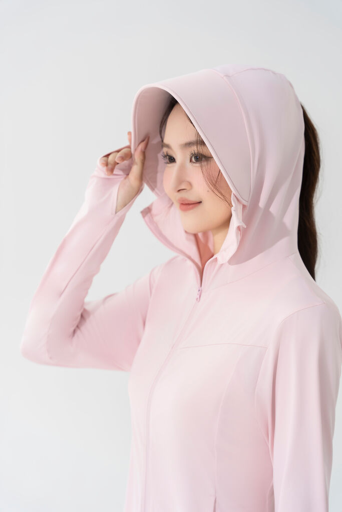 Áo Chống Nắng Toàn Thân Nữ TOGETHER, Áo Khoác Chống Nắng UPF50+ Vải Thun Lạnh Cooltouch - Ảnh 3
