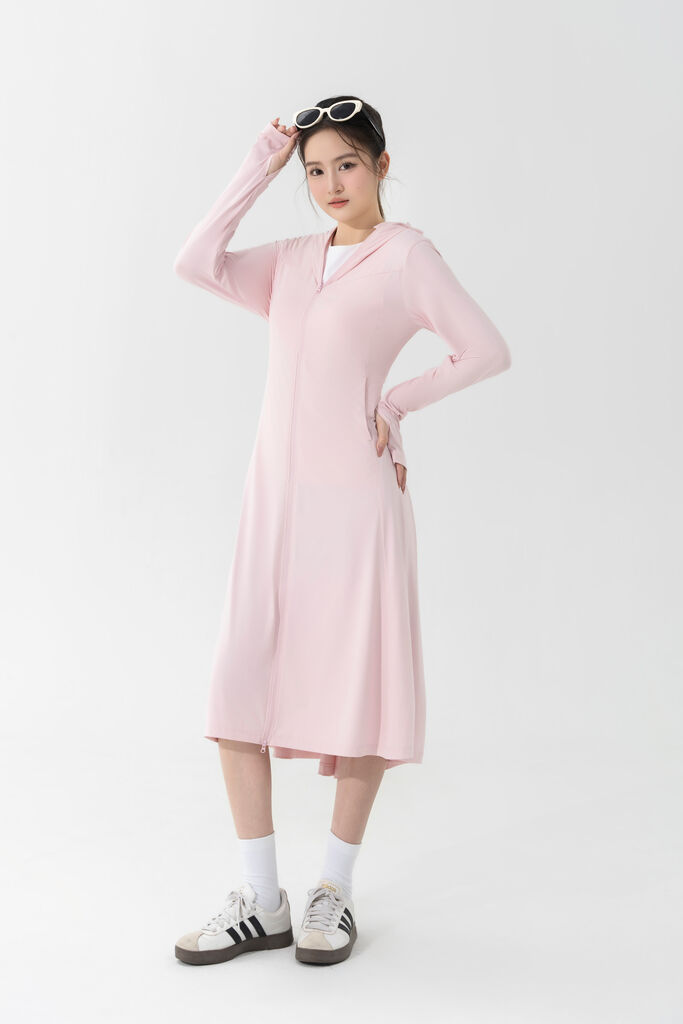 Áo Chống Nắng Toàn Thân Nữ TOGETHER, Áo Khoác Chống Nắng UPF50+ Vải Thun Lạnh Cooltouch - Ảnh 2