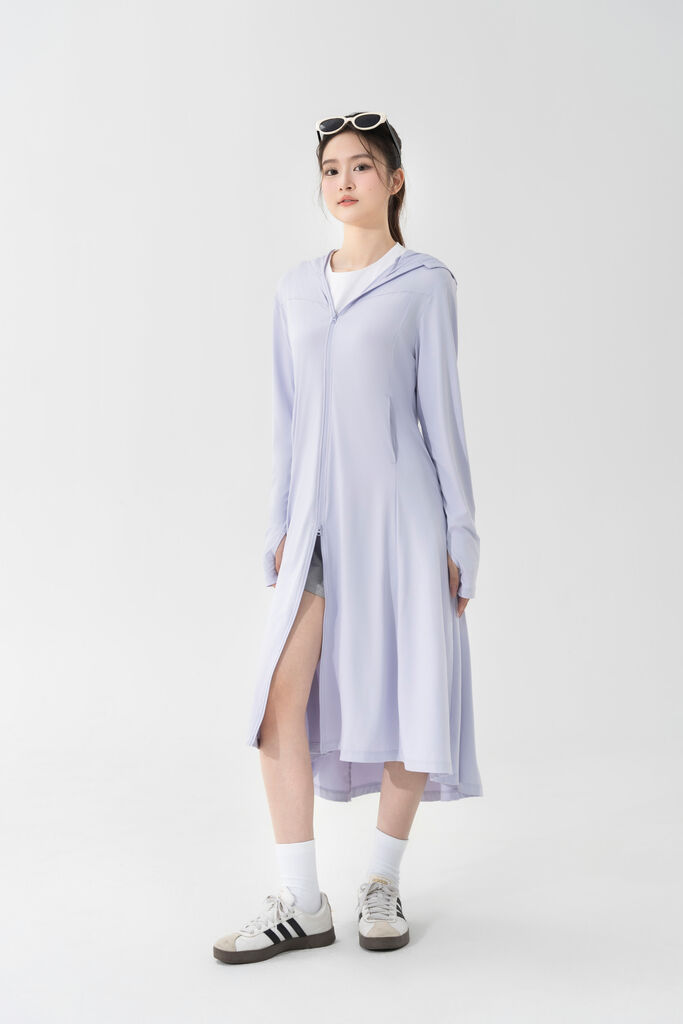 Áo Chống Nắng Toàn Thân Nữ TOGETHER, Áo Khoác Chống Nắng UPF50+ Vải Thun Lạnh Cooltouch - Ảnh 5