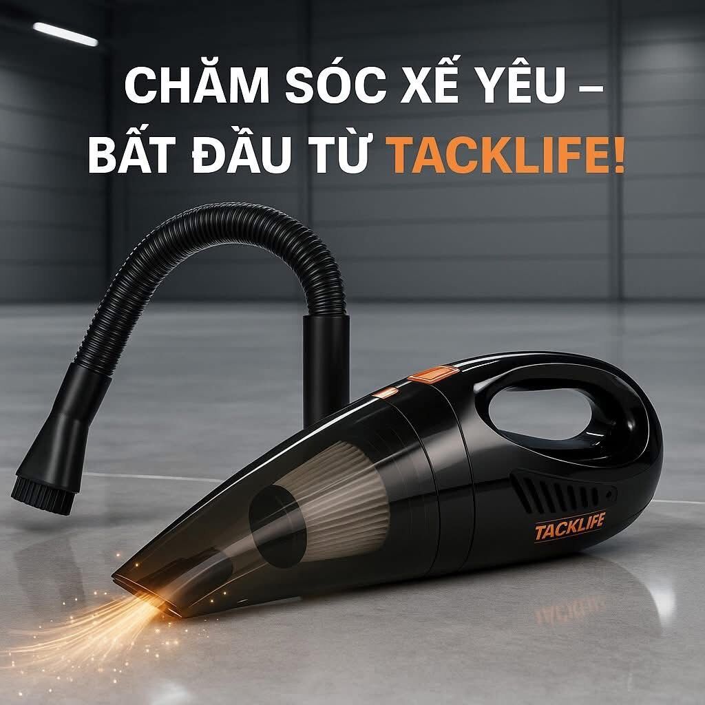 Máy hút bụi cầm tay Tacklife V5 , pin 2000mAh ( thương hiệu Đức ) - Ảnh 2