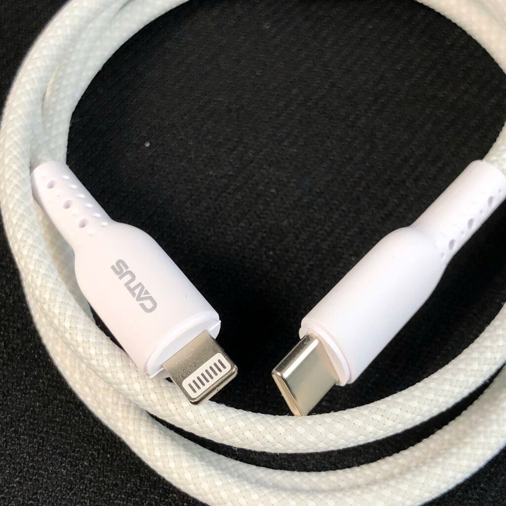 Cáp sạc nhanh PD 27W CATUS DU-CL06 (Type-C to L) dây dù trắng - Ảnh 8