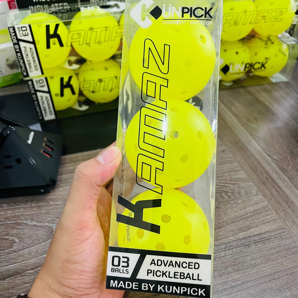 Bóng Pickleball Kamaz đạt chuẩn USAPA chính hãng Kunpick (Hộp 3 quả bóng thi đấu) - Ảnh 8