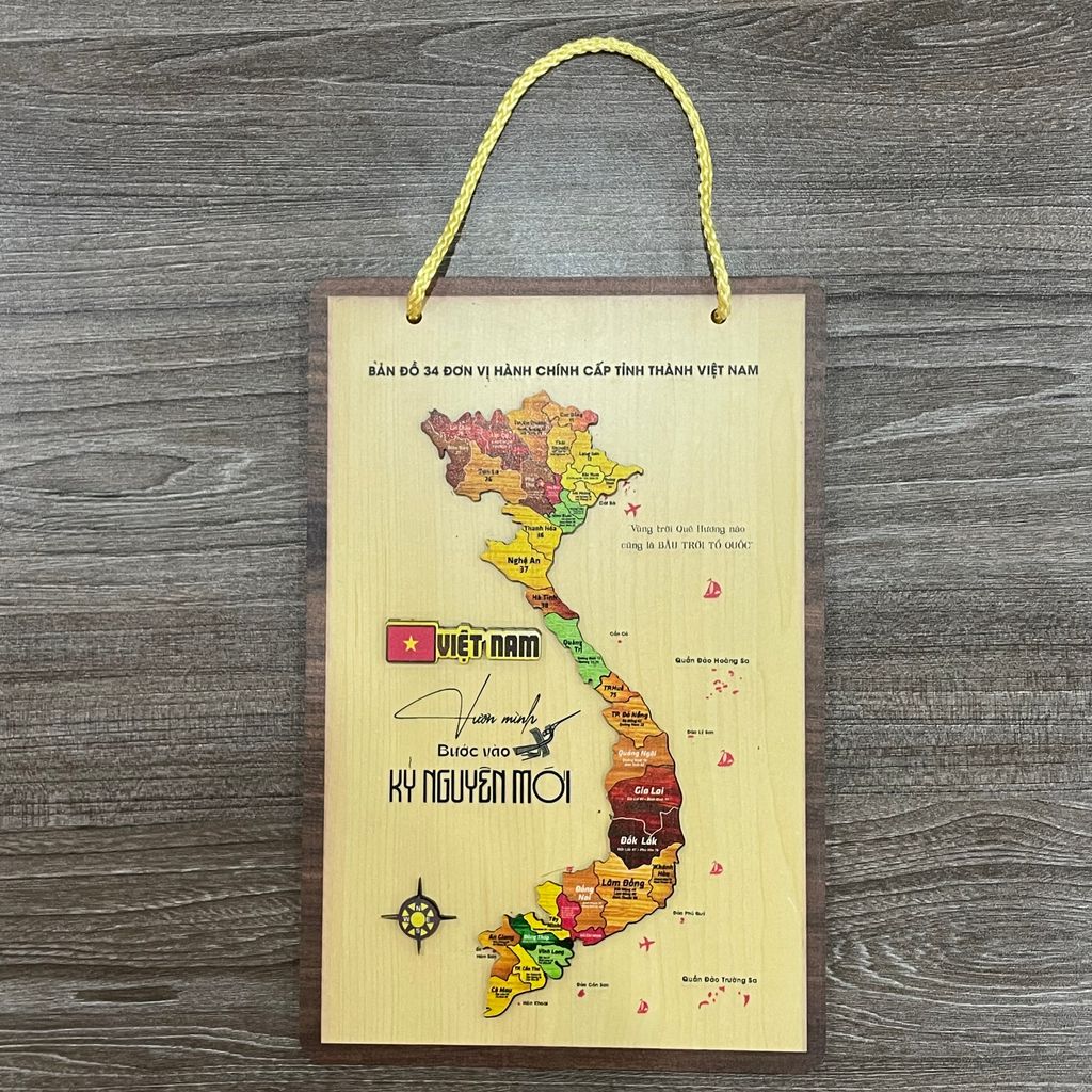 BẢN ĐỒ GỖ VIỆT NAM 34 TỈNH THÀNH - Ảnh 6