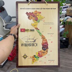 BẢN ĐỒ GỖ VIỆT NAM 34 TỈNH THÀNH