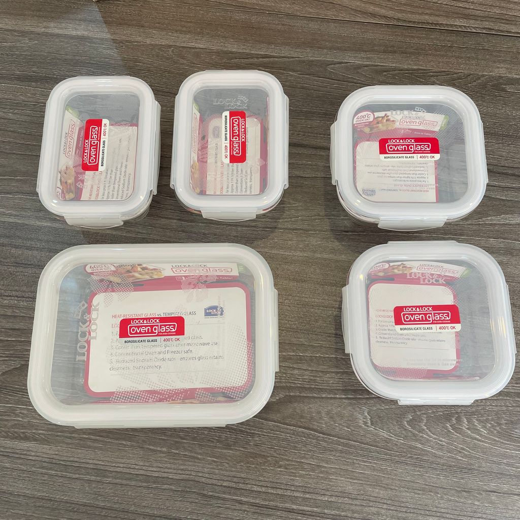 Bộ 5 hộp đựng thực phẩm thủy tinh Lock&Lock LLG445S5 - Ảnh 4