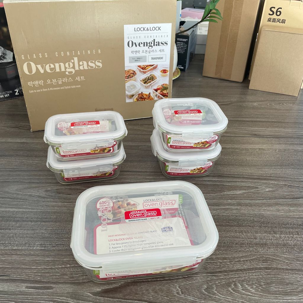 Bộ 5 hộp đựng thực phẩm thủy tinh Lock&Lock LLG445S5 - Ảnh 5
