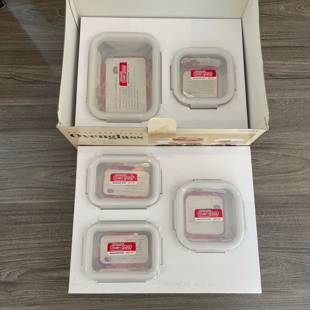 Bộ 5 hộp đựng thực phẩm thủy tinh Lock&Lock LLG445S5 - Ảnh 8