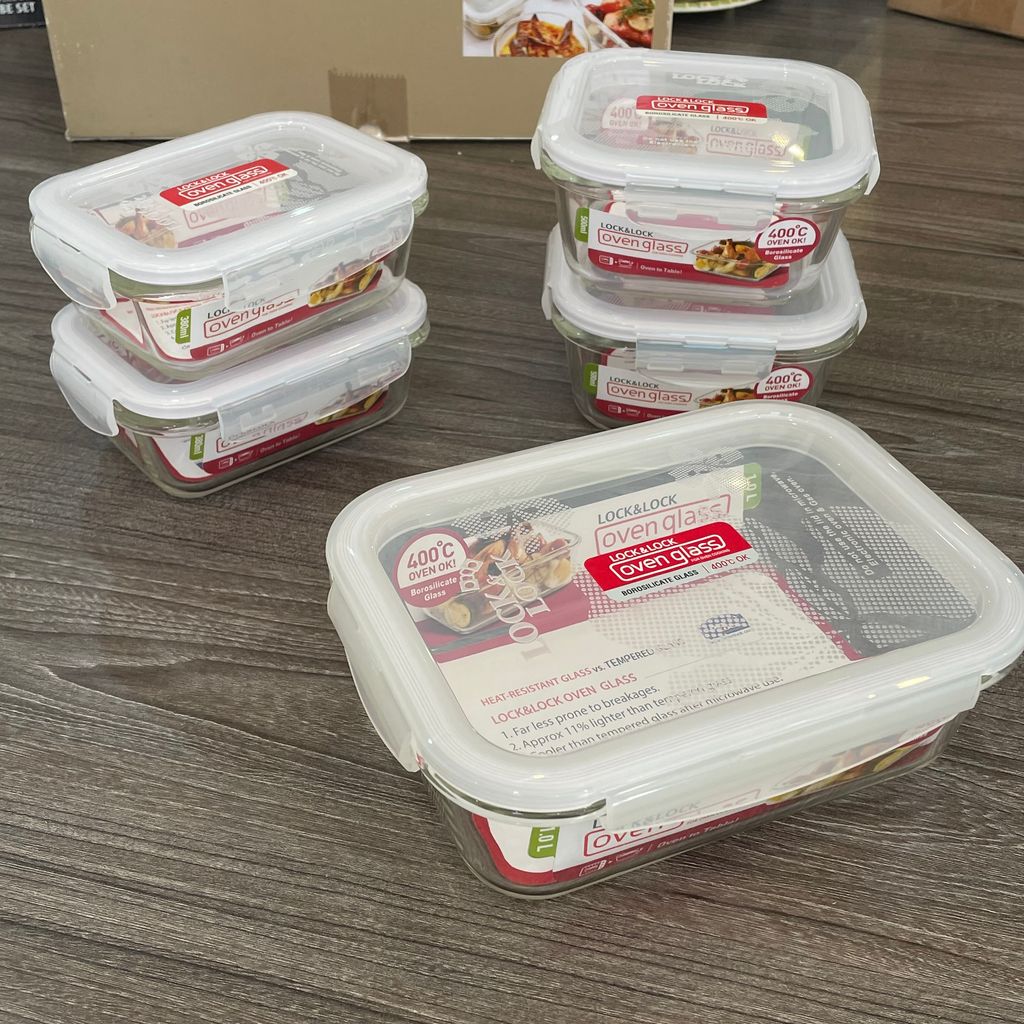 Bộ 5 hộp đựng thực phẩm thủy tinh Lock&Lock LLG445S5 - Ảnh 10