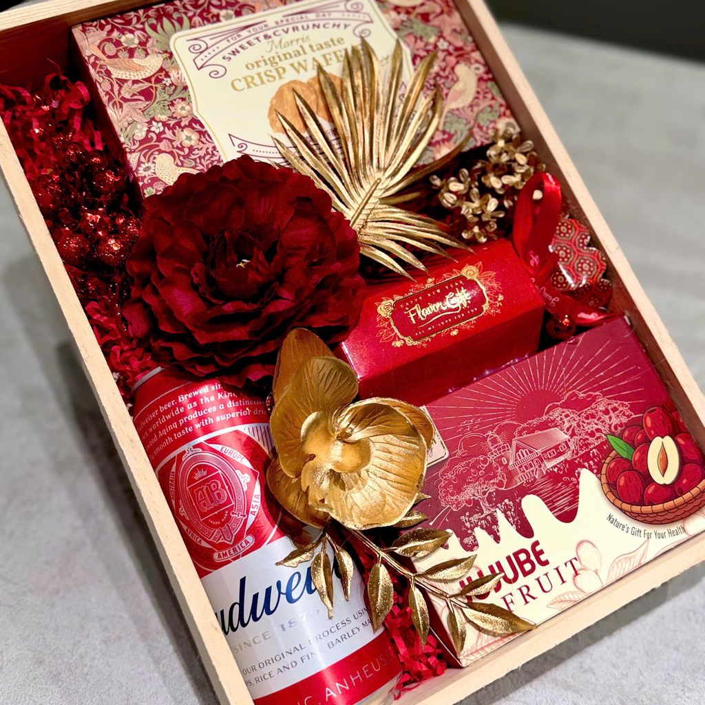  SÉT QUÀ TẾT V268 - Set bia khay gỗ 4 món kèm túi mica xách.  ( 4 màu )