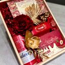  SÉT QUÀ TẾT V268 - Set bia khay gỗ 4 món kèm túi mica xách.  ( 4 màu ) - Ảnh 6