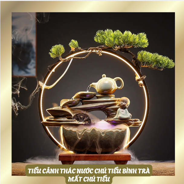 Thác Nước Phong Thủy Ấm Trà [ KHÔNG CÓ CHÚ TIỂU - HÀNG XƯỚC HỘP BÌA NGOÀI BÊN TRONG VẪN NGUYÊN VẸN ]