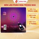 Đèn LED pháo hoa trang trí trong nhà THT đèn led dán tường cảm biến âm thanh có điều khiển từ xa