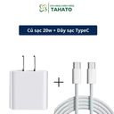 Bộ sạc nhanh 20w zin TYPE C  dành cho Iphone 15/15prm/..../17prm bảo hành 12 tháng