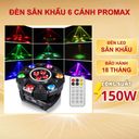Đèn sân khấu moving 6 cánh PRO THT SHOP đèn LED nâng cấp bản tròn cảm biến âm thanh phù hợp quán ktv