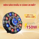 Đèn xoay sân khấu 8 cánh 28 mắt bản mới THT SHOP đèn LED treo trong nhà ngoài sân vườn quán karaoke 