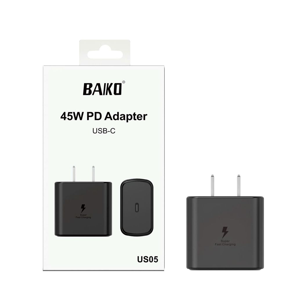 [FULL VAT] Củ sạc chính hãng baiko US05 dòng sạc tối đa : 45W Tương thích với cả android và ios