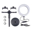 Giá Đỡ Livestream 2 Điện Thoại S3 + Đèn LED 3 Màu Chỉnh Sáng Xoay 360° Quay Video TikTok - Ảnh 9