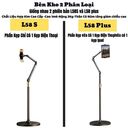 Giá Đỡ Điện Thoại Livestream L58S Xoay 360 Độ – Chữ Z Chắc Chắn, Chiều Cao 1m6, Hợp Kim Nhôm Màu Đen - Ảnh 6