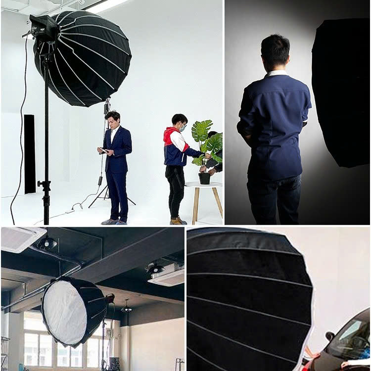Bộ Đèn Livestream Softbox Tổ Ong Parabolic P90 ( Đường kính chụp 90cm )  , P65 ( Đường kính 65cm ) - Ảnh 7