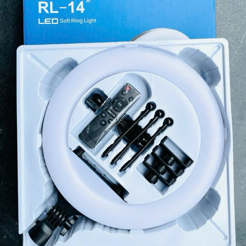 Bộ Đèn RL14A 36cm + 3 Kẹp ĐT+ Remot+ Chân 8819 - Ảnh 2