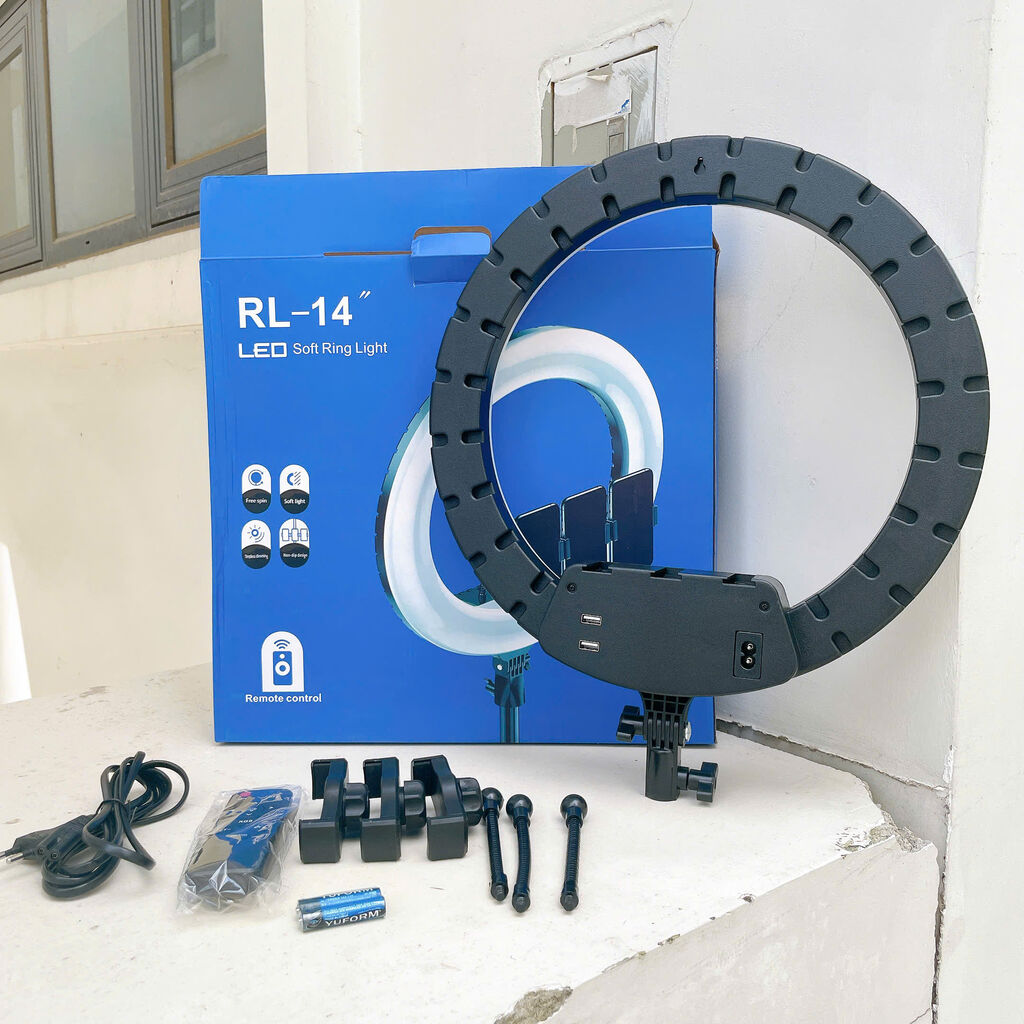 Combo Đèn RL14B 36cm + 3 Kẹp ĐT+ Remote Kèm Chân 8819 - 0.8Kg - Ảnh 3