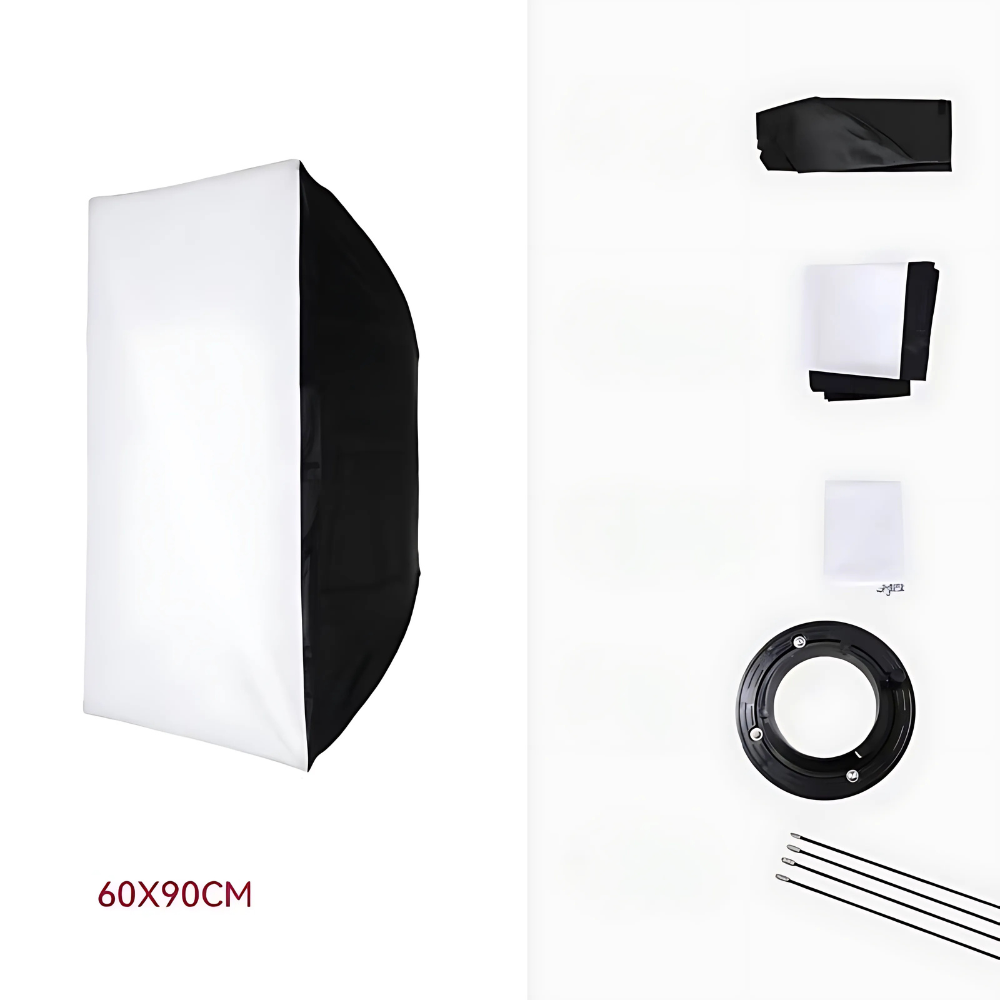 Đèn Livestream-Bộ Đèn Livestream Softbox Vuông D16-Kích Thước 60x90 – Ngàm Nhựa, Chân 2m8 - Ảnh 5