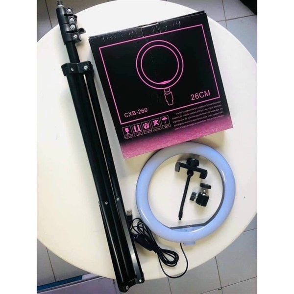 Combo Bộ Đèn livestream size 26cm + 1 kẹp ĐT Kèm Chân 2m1 0.5Kg - Ảnh 5