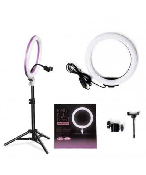 Combo Bộ Đèn livestream size 26cm + 1 kẹp ĐT Kèm Chân 2m1 0.5Kg - Ảnh 2