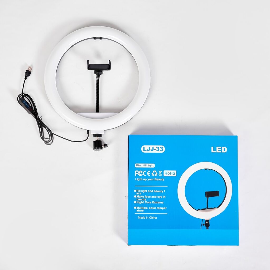 Bộ Đèn Livestream LJJ 33CM Kèm Chân 2m1 – Đèn Ring Light Chuyên Dụng Quay Video, Bán Hàng Online