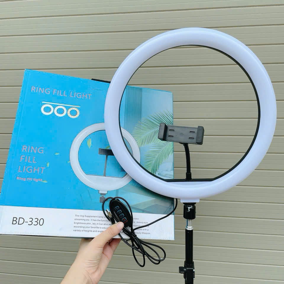 Combo Bộ Đèn BD330 - Size 33cm cỡ lớn + 1 kẹp ĐT Kèm Chân 2m1 - Ảnh 2