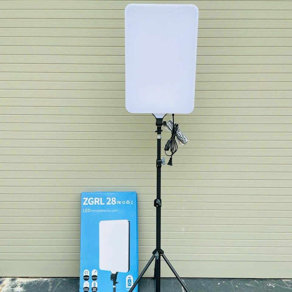 Bộ Đèn Led Chữ Nhật Hỗ Trợ Studio Chụp Ảnh Livetream ZG RL28 - Kèm Chân 8819
