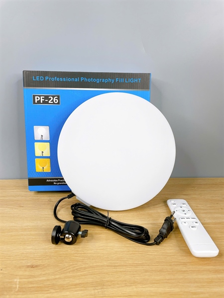 Bộ Đèn Livetream LED Tròn Tràn Viền PF-26cm Kèm Chân 8819 - Ảnh 5