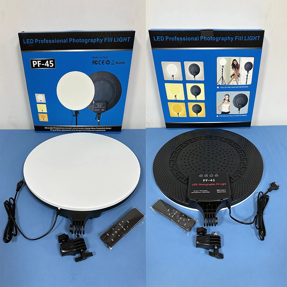Bộ Đèn LED Livestream Tròn Tràn Viền PF-45cm Điều Chỉnh Màu có Remote Kèm Chân 8819 - Ảnh 3
