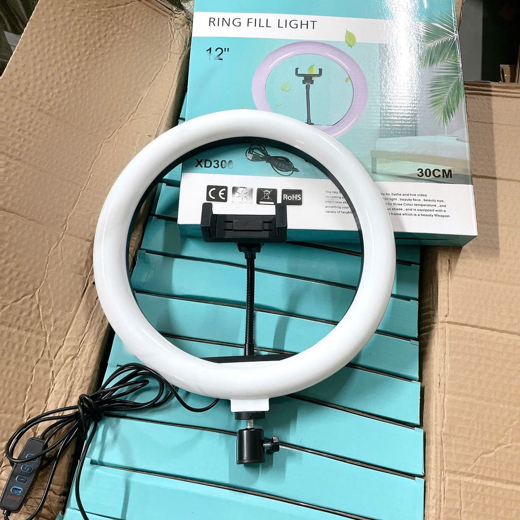 Bộ Đèn Livestream XD300 Size 30cm Kèm Chân 8819 1.5kg Cao 2m1  - Ảnh 4