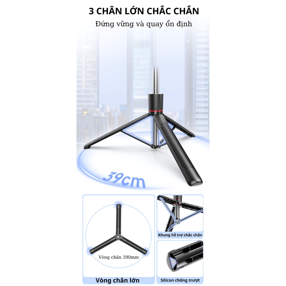 Gậy Chụp Ảnh F16 - 178cm - Màu Đen - Ảnh 7