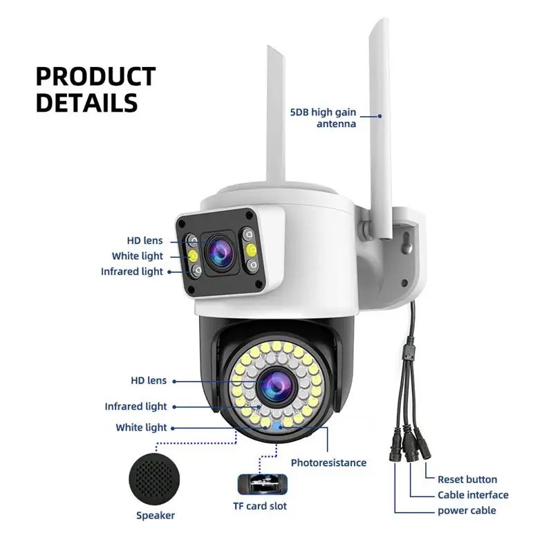 Camera Yoosee 2 Mắt - Xoay 350 độ - Ảnh 5