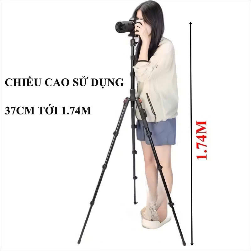 Chân Máy Ảnh Điện Thoại Tripod Yunteng VCT-180 – Chất Liệu Kim Loại - Nhỏ Gọn Tiện Lợi - Cao Tối Đa  - Ảnh 3