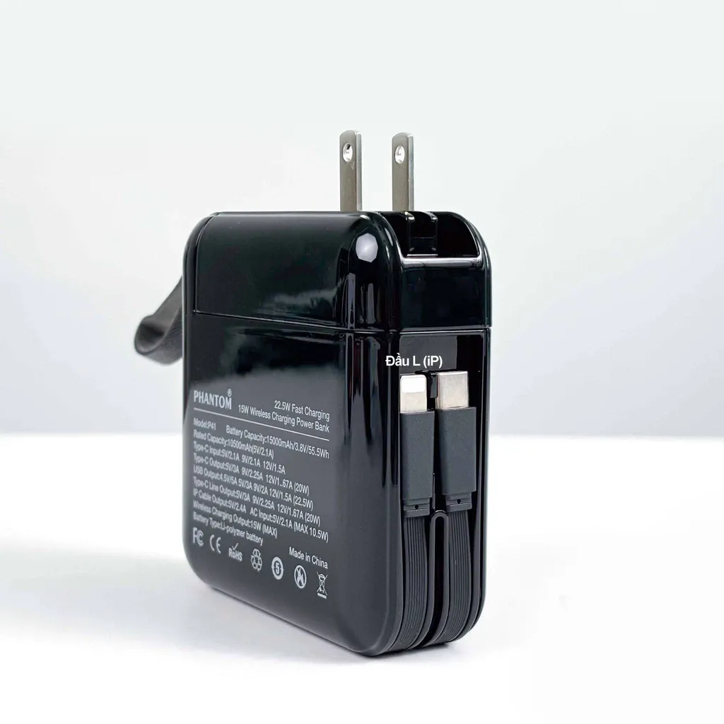 PIN PHANTOM P41 15.000mah Magsafe đa năng - Ảnh 5